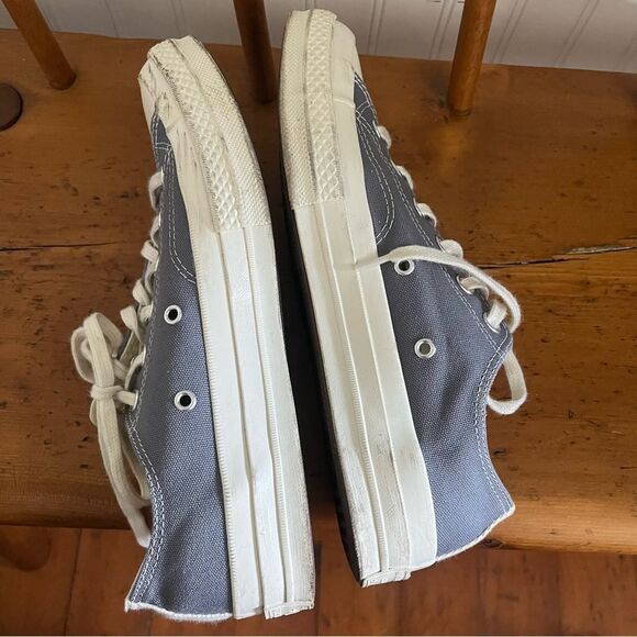COMME DES GARÇONS PLAY CONVERSE CHUCK TAYLOR LOW GREY 9 - Picture 5 of 12